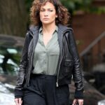 Shades of Blue Harlee Santos Black Hooded Jacket