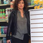 Shades-of-Blue-Harlee Santos Black Hooded Leather Jacket