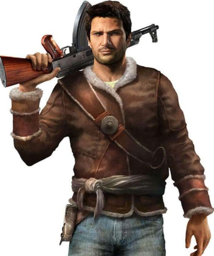 Uncharted 2 Game Nathan Drake Brown Jacket
