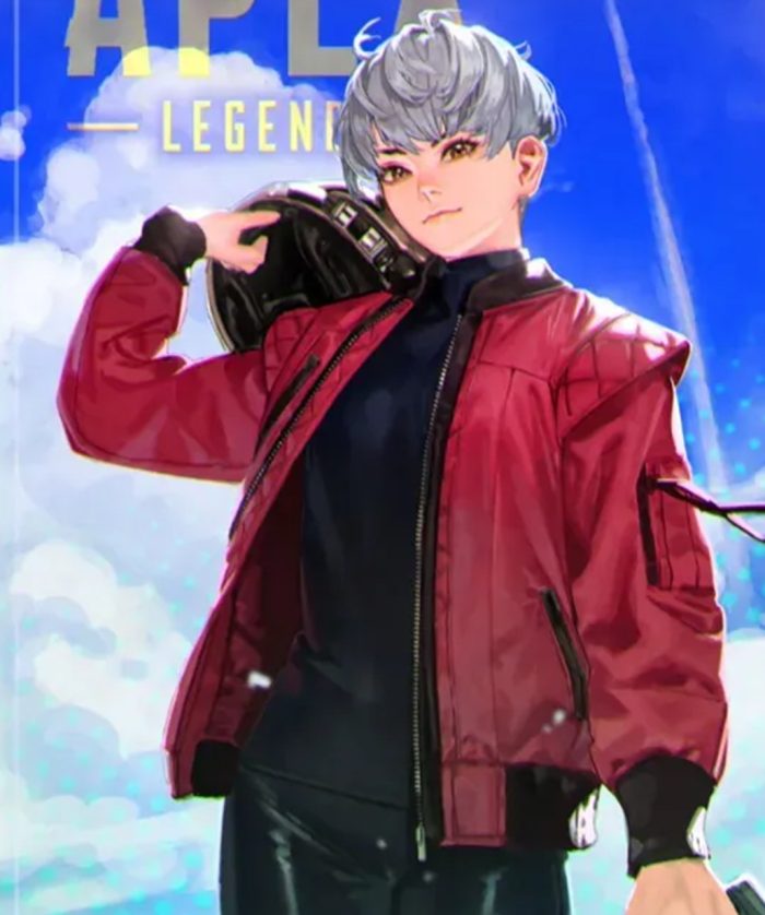 Apex Legends Valkyrie Red Leather Jacket