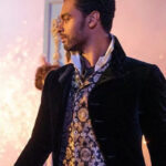 Bridgerton Simon Basset Velvet Black Coat