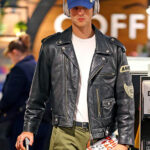 Jacob Elordi Black Motorcycle Jacket