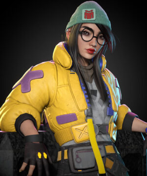 Valorant Killjoy Yellow Faux Leather Jacket