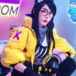 Valorant Killjoy Yellow Faux Leather Jacket