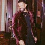 Drake Maroon Velvet Blazer