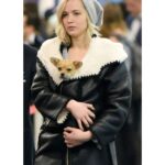 Jennifer Lawrence Leather Coat