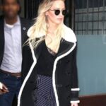 Jennifer Lawrence Suede Leather Jacket