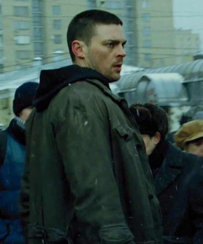 Karl Urban Bourne Supremacy Kirill Leather Coat USA