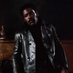 Richard Roundtree John Shaft Biker Leather Jacket