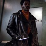 Richard Roundtree John Shaft Leather Black Jacket