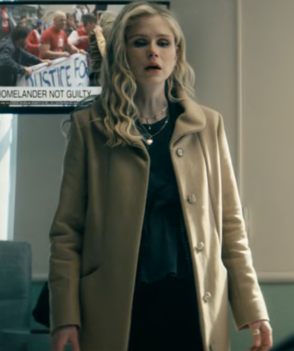 Annie January The Boys Beige Wool Coat USA Leather Factory