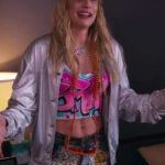 Emma Roberts Space Cadet Silver Jacket