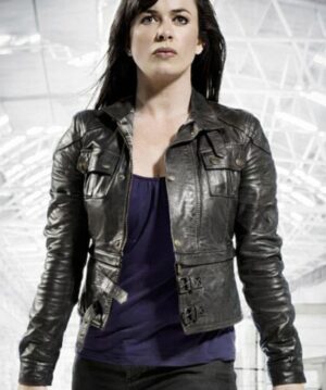 Eve Myles Torchwood Gwen Cooper Leather Jacket