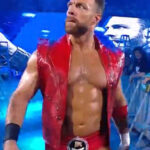 LA Knight WWE Money In The Bank Red Leather Vest Outfit