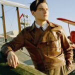 Leonardo DiCaprio Brown Aviator Leather Jacket
