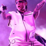 Peso Pluma Coachella White Hooded Vest