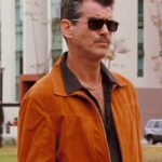 Pierce Brosnan The Matador Julian Noble Suede Leather Jacket