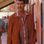 Pierce Brosnan The Matador Julian Noble Suede Leather Jacket Men Outfit