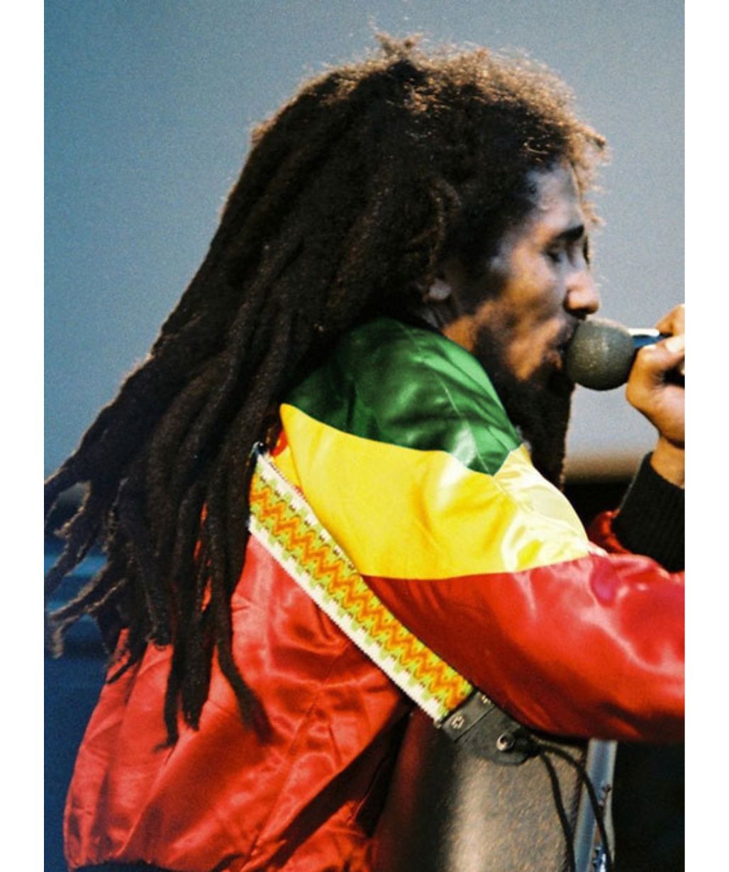 Bob Marley Red Jacket - USA Leather Factory
