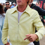 Brad Pitt F1 British Grand Prix White Jacket Sale