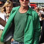 F1 Brad Pitt Green Jacket Men