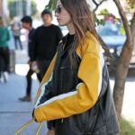 Hailey Bieber Black Biker Leather Jacket