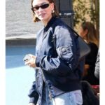 Hailey Bieber Blue Jacket