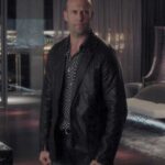 Jason Statham Wild Card Leather Blazer