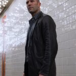 Jason Statham Wild Card Leather Brown Blazer