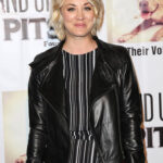 Kaley Cuoco Biker Leather Jacket