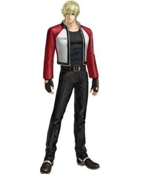 King of Fighters XIV Rock Howard White Leather Jacket