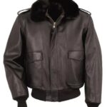 R.J-Macready-The-Thing Kurt Russell Bomber Brown Leather Jacket