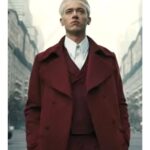 The Hunger Games 5 Coriolanus Snow Trench Maroon Coat