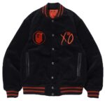 The Weeknd A Bathing Ape Bape XO Varsity Black Wool Jacket