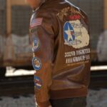 Tuskegee Airmen Fighter A2 Brown Jacket