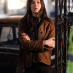 A Complete Unknown Monica Barbaro Suede Leather Jacket