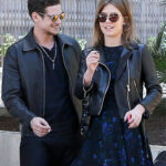 Adele Exarchopoulos Black Leather Jacket