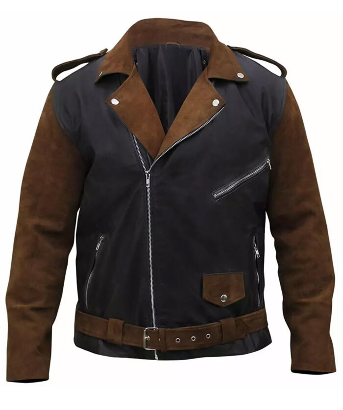 Billy Connolly Route 66 Motorcycle Leather Jacket