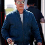 Brad Pitt F1 Blue Bomber Jacket
