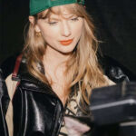 Coachella Taylor Swift Black Leather Jacket USA