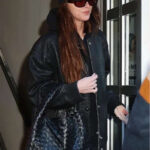 Dakota Johnson Oversized Leather Jacket