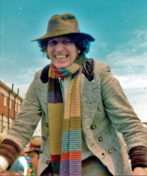 Tom Baker Doctor Who Fourth Doctor Grey Coat