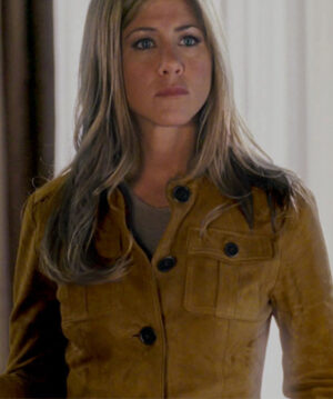 Jennifer Aniston Love Happens Brown Leather Jacket