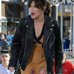 Kathryn Hahn Black Leather Jacket Men