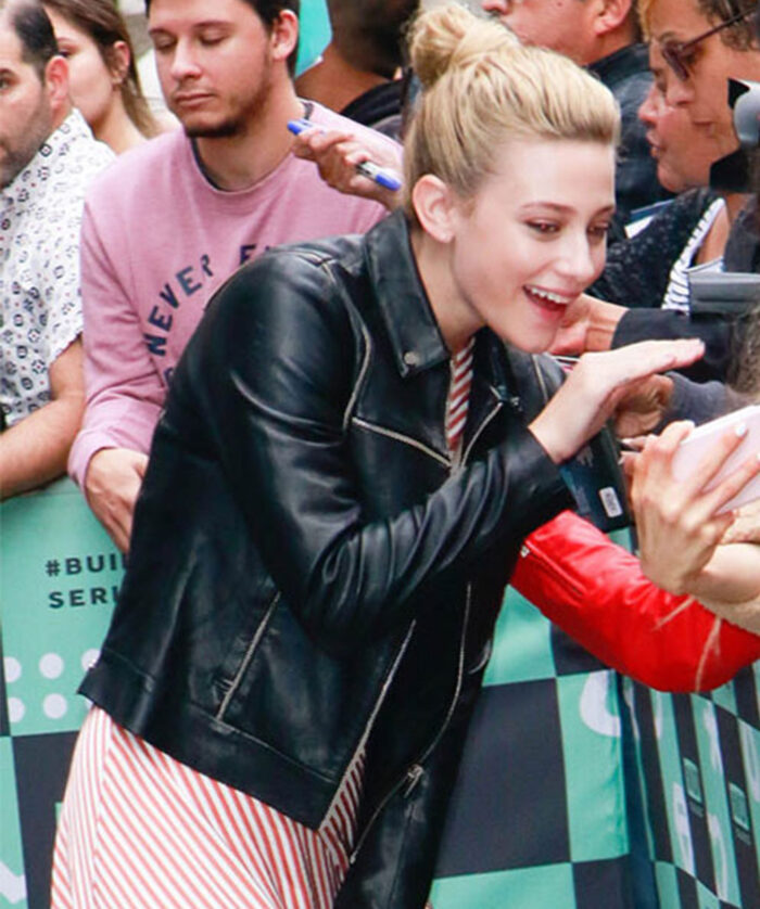 Lili Reinhart Black Leather Jacket