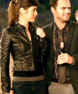 Lizzy Caplan Black Jacket