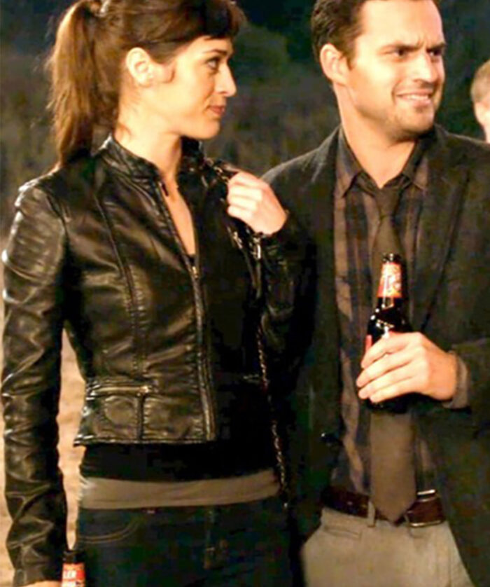 Lizzy Caplan Black Jacket