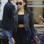 Madison Beer Biker Leather Jacket
