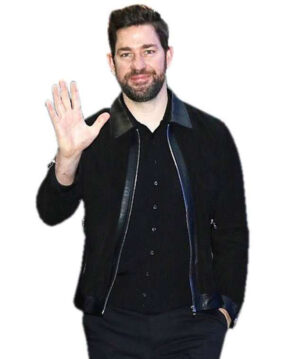 New York GMA John Krasinski Leather Jacket