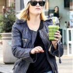 Resee Witherspoon Black Leather Jacket